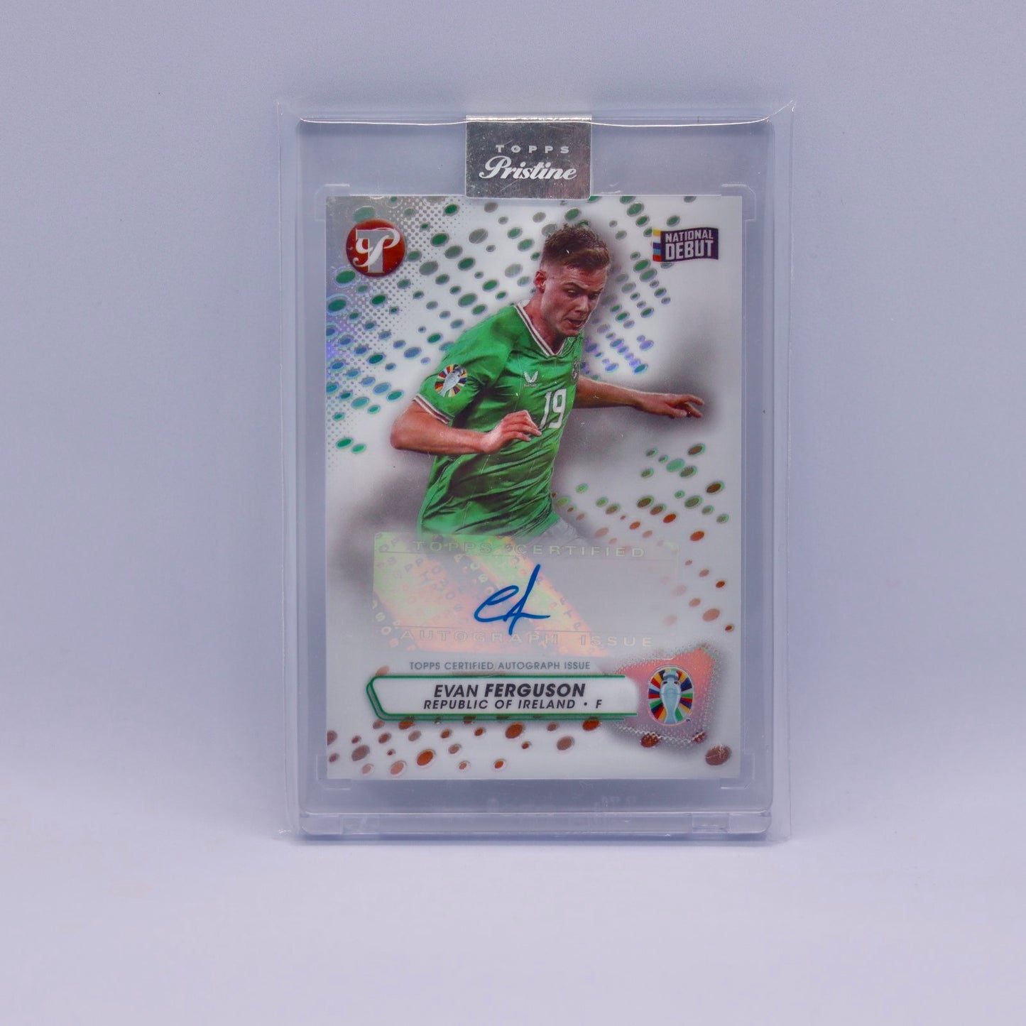 Evan Ferguson Topps Pristine Road to Euro 2024 Auto