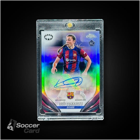 Lucia Corrales Rookie Topps Chrome 2023/2024 Refractor Auto FC Barcelona