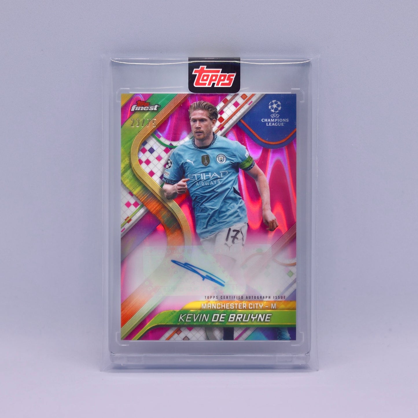 Kevin De Bruyne (23/75) Topps Finest 2024/2025 Auto