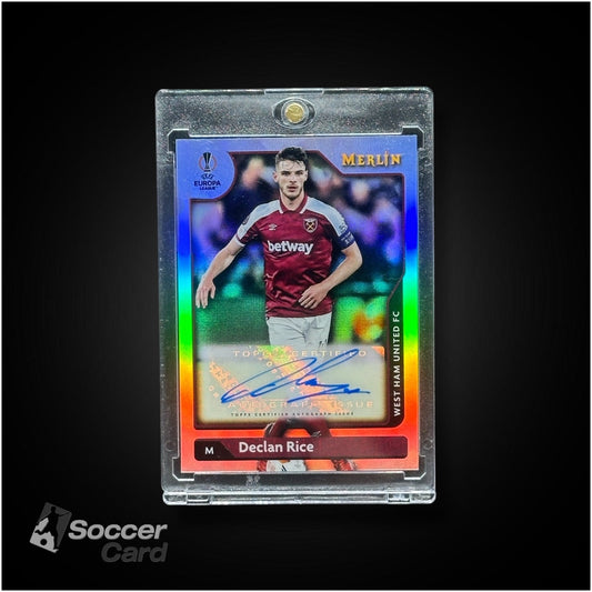 Declan Rice Topps Merlin Silver Base Auto 2021/2021