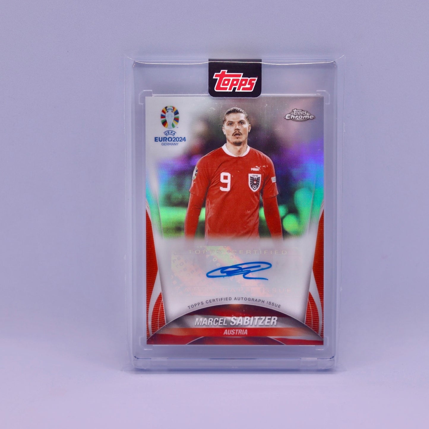 Marcel Sabitzer Topps Chrome UEFA Euro 2024 Auto