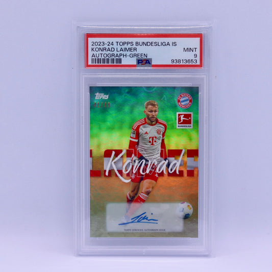 كونراد لايمر (41/49) Topps Bundesliga International Stars Autograph Green - PSA 9