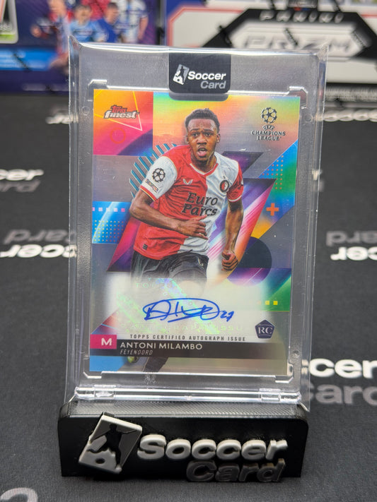 Antoni Milambo Rookie Auto Topps Finest 2024