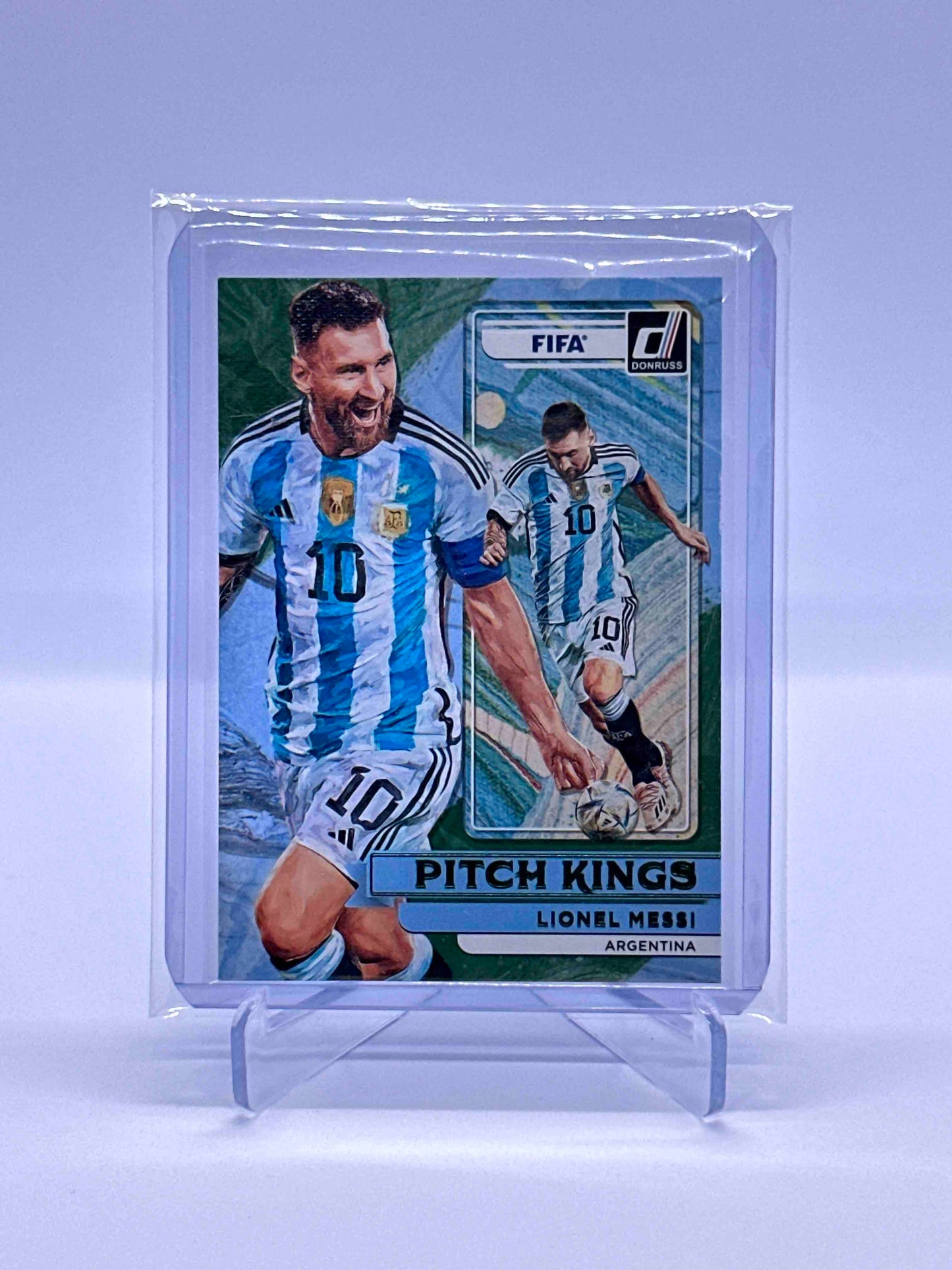 Lionel Messi Panini Donruss Pitch Kings Green Parallel