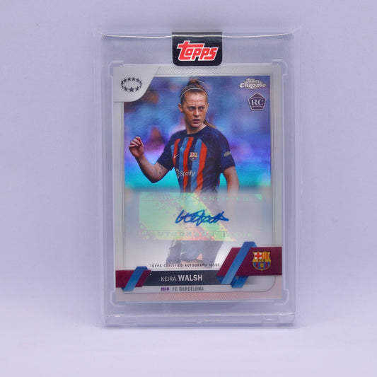 Keira Walsh Topps Chrome Women's UEFA Champions League Rookie Auto