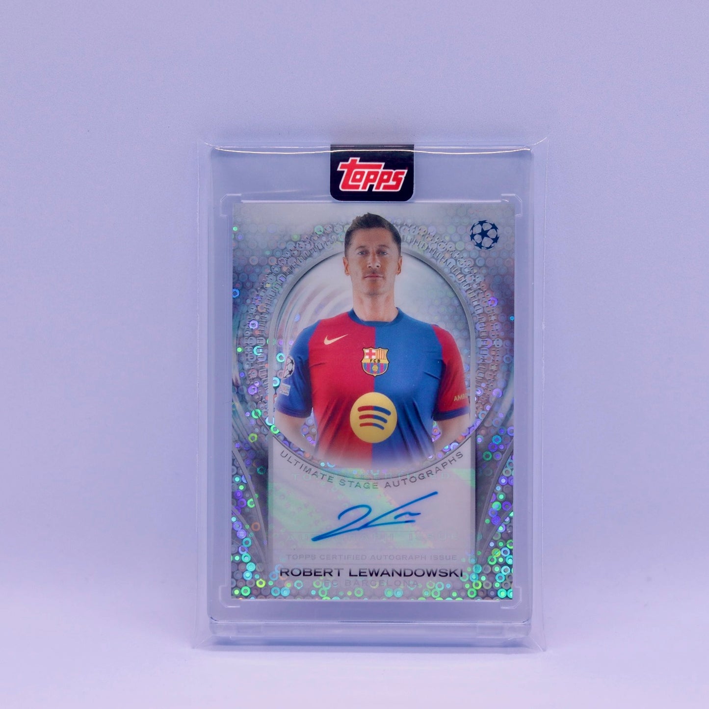 Robert Lewandowski Topps UEFA Champions League Flagship Ultimate Stage Auto