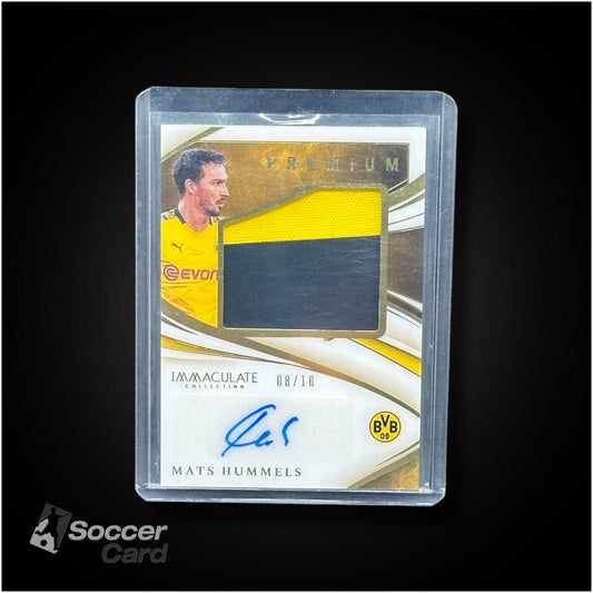 Mats Hummels (8/10) Match Worn Panini Immaculate Premium Auto