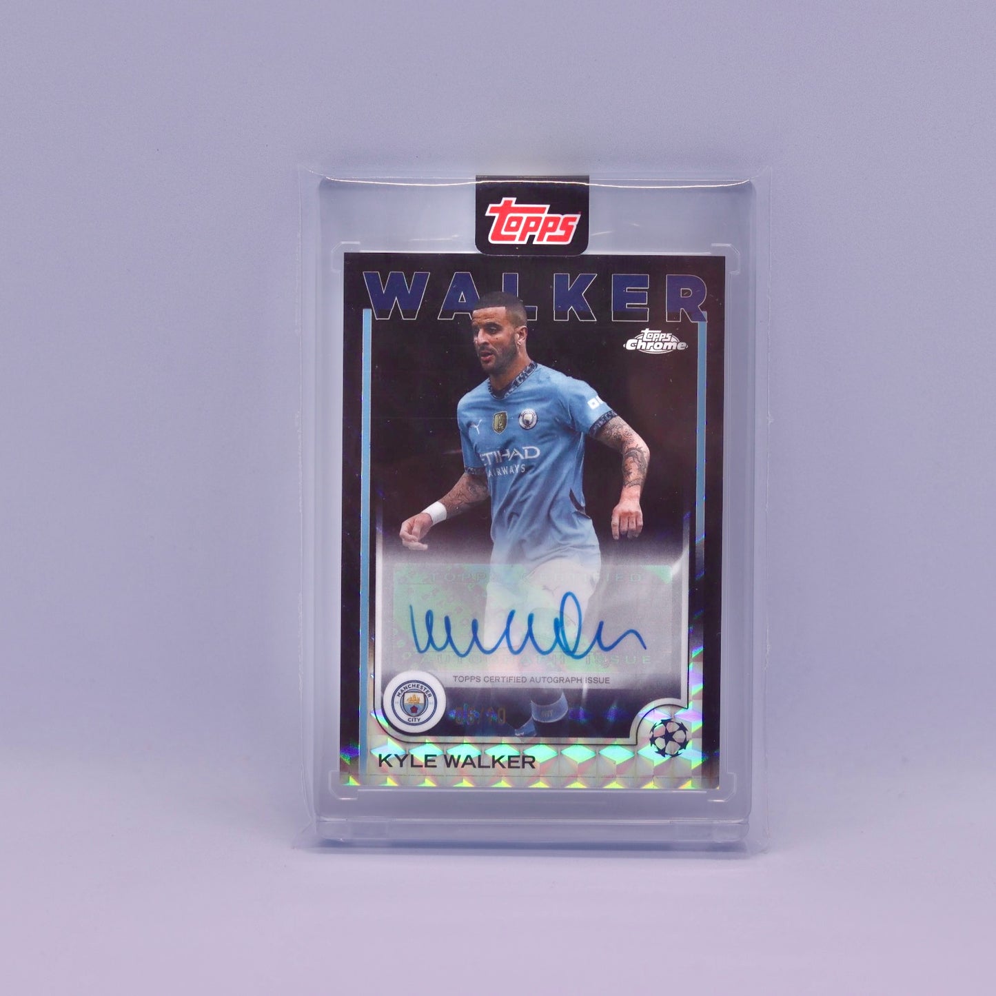 Kayle Walker (06/10) Topps Chrome UEFA Champions League 2024/2025 Black Auto