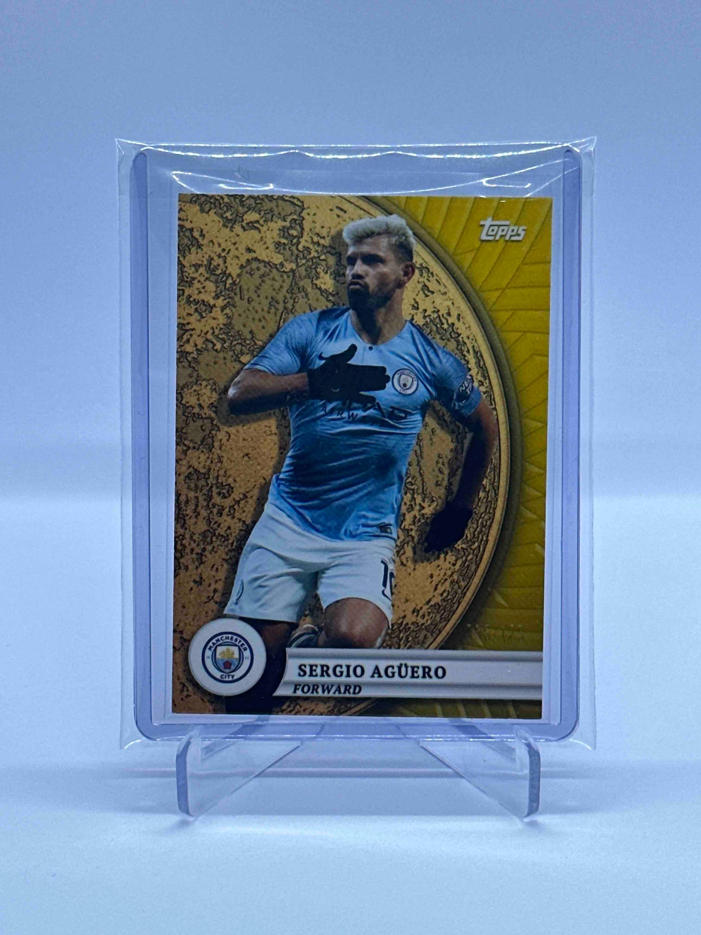 Sergio Aguero /50 Topps Manchester City Blue Moon