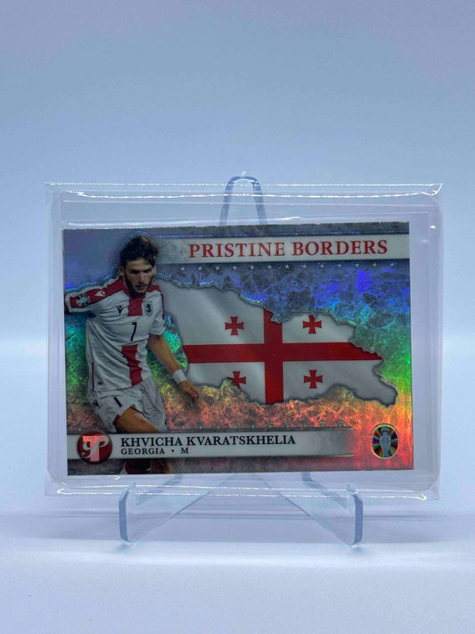 Khvicha Kvaratskhelia Topps Pristine Borders Euro 2024