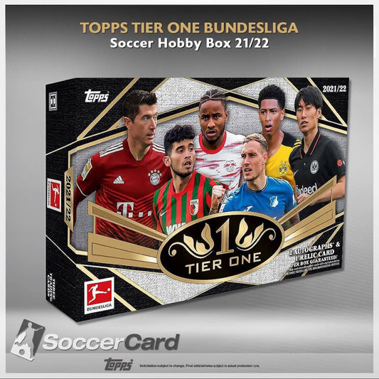 Topps Tier One Bundesliga Soccer Hobby Box 2021/2022