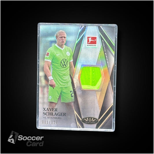 Xaver Schlager (1/127) Relic Topps Tier One Bundesliga 2020/2021
