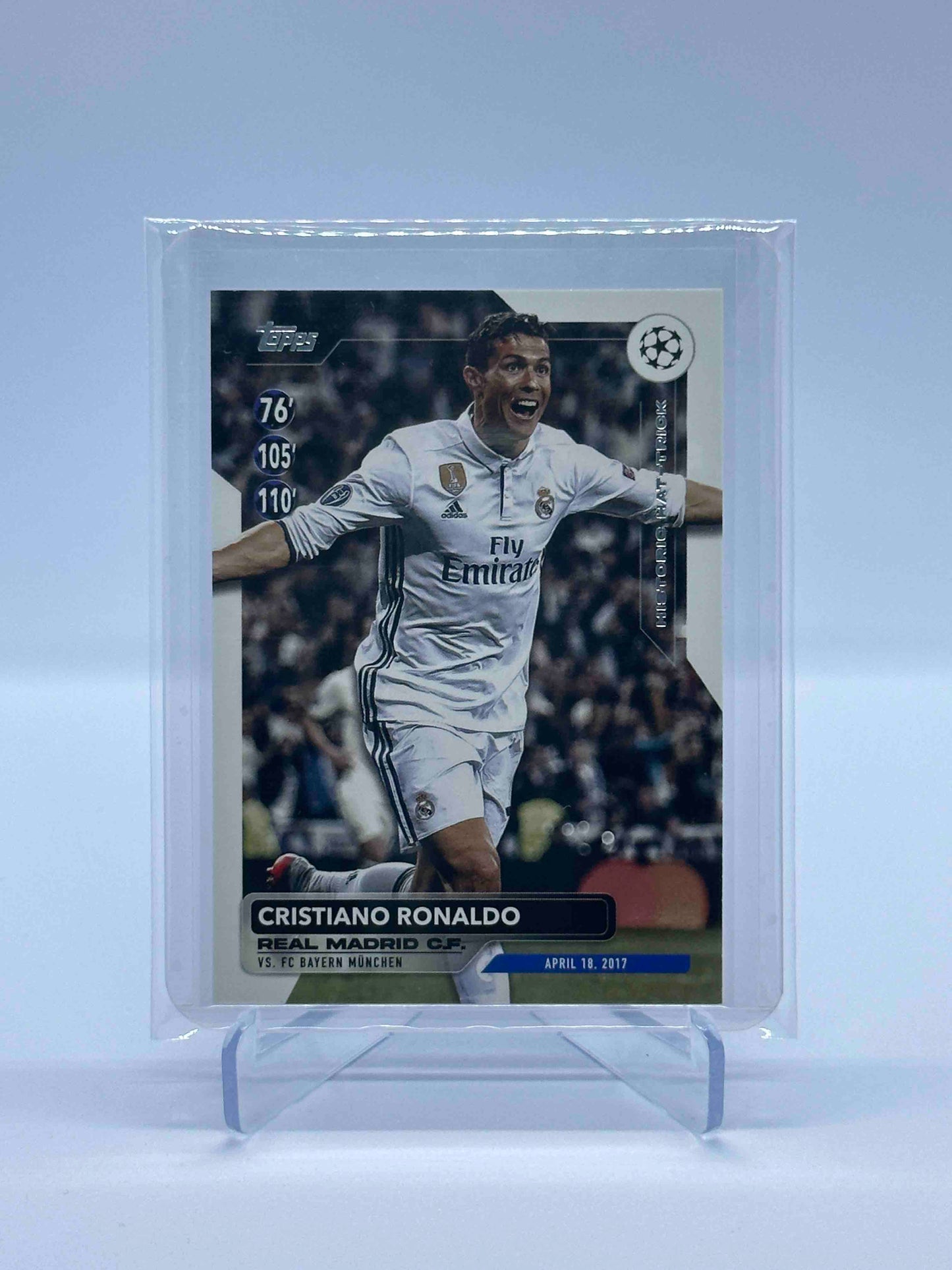 Cristiano Ronaldo Topps Historic Hatrick vs FC Bayern München