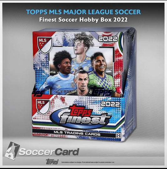 Topps MLS Major League Soccer Finest Soccer Hobby Box 2022