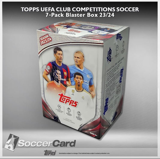 Topps UEFA Club Competition Soccer 7-Pack Blaster Box 23/24