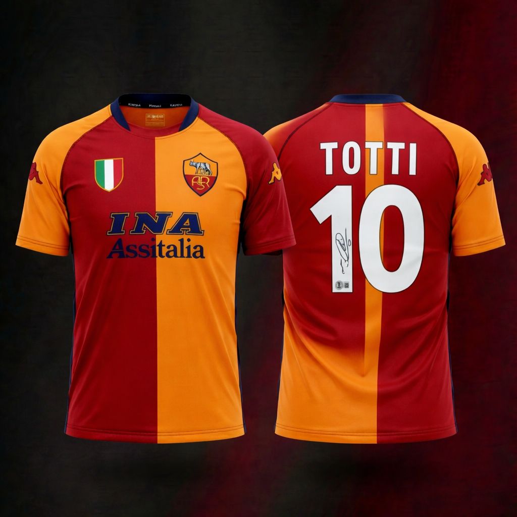 Francesco Totti Authenticated Signed Jersey By Beckett