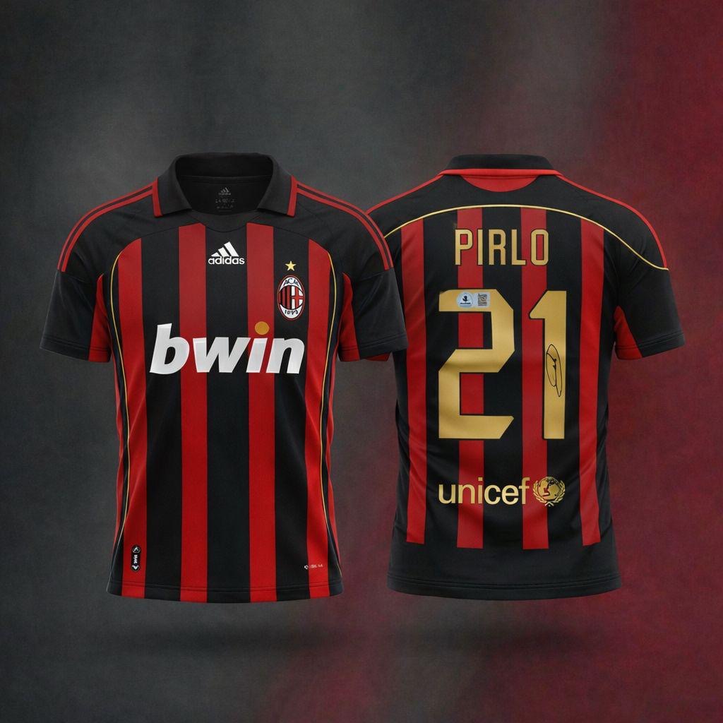 Andrea Pirlo Authenticated Signed Jersey By Beckett