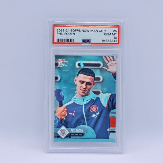 Phil Foden Topps Now PSA 10