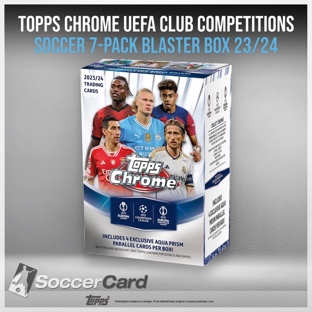 مسابقات Topps Chrome® UEFA Club – صندوق القيمة 2023/2024 