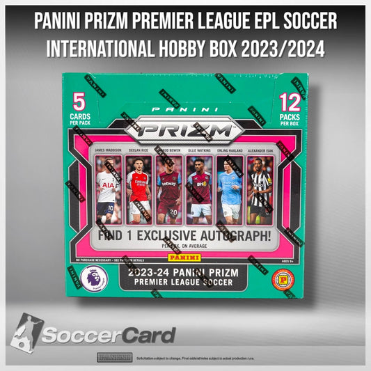 Panini Prizm Premier League EPL Soccer International Hobby Box 2023/2024