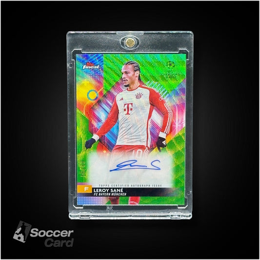 Leroy Sane (96/99) Topps Finest 2023/2024 Green Wave