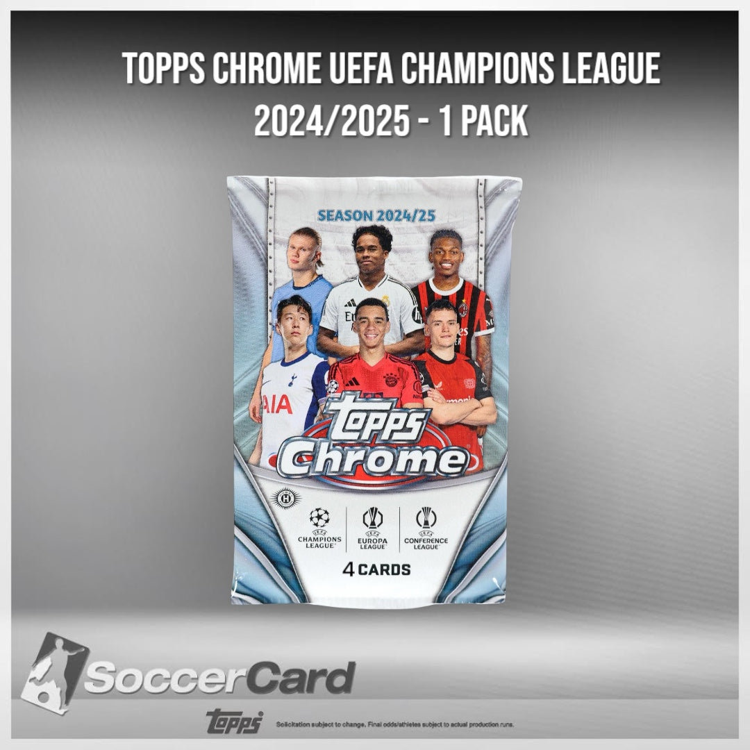 Topps Chrome UEFA Champions League 2024/2025 - 1 Pack