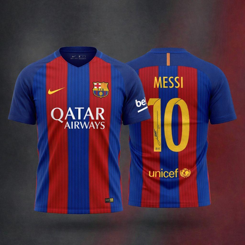 Lionel Messi Authenticated Signed Jersey By Beckett