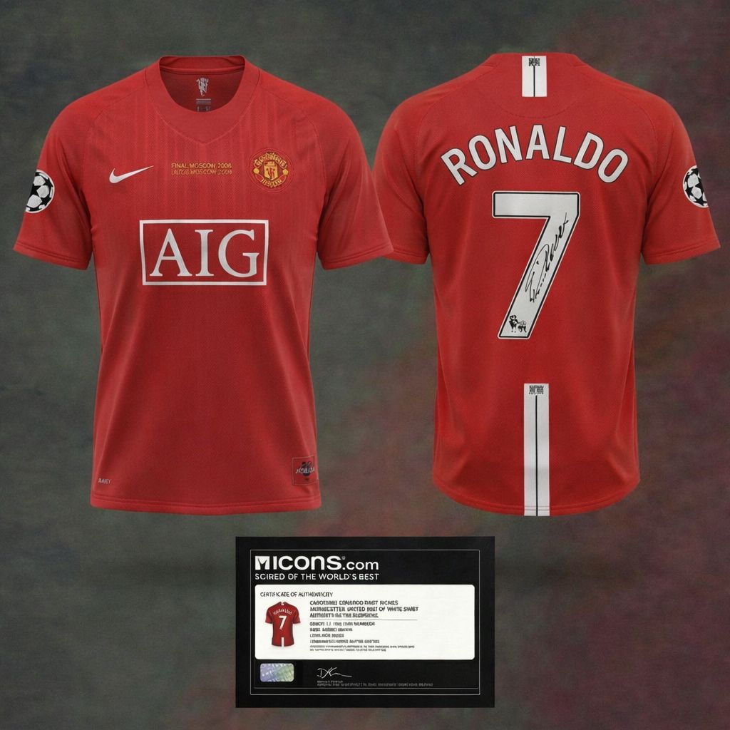 Cristiano Ronaldo Authenticated Signed Jersey ICONS.com