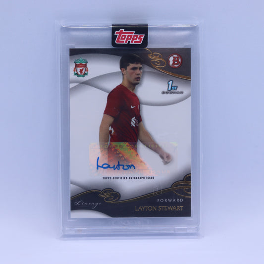 Layton Stewart Topps Liverpool Lineage Auto 1st Bowman