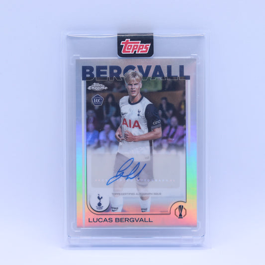 Lucas Bergvall Topps Chrome UEFA Champions League 2025 Auto