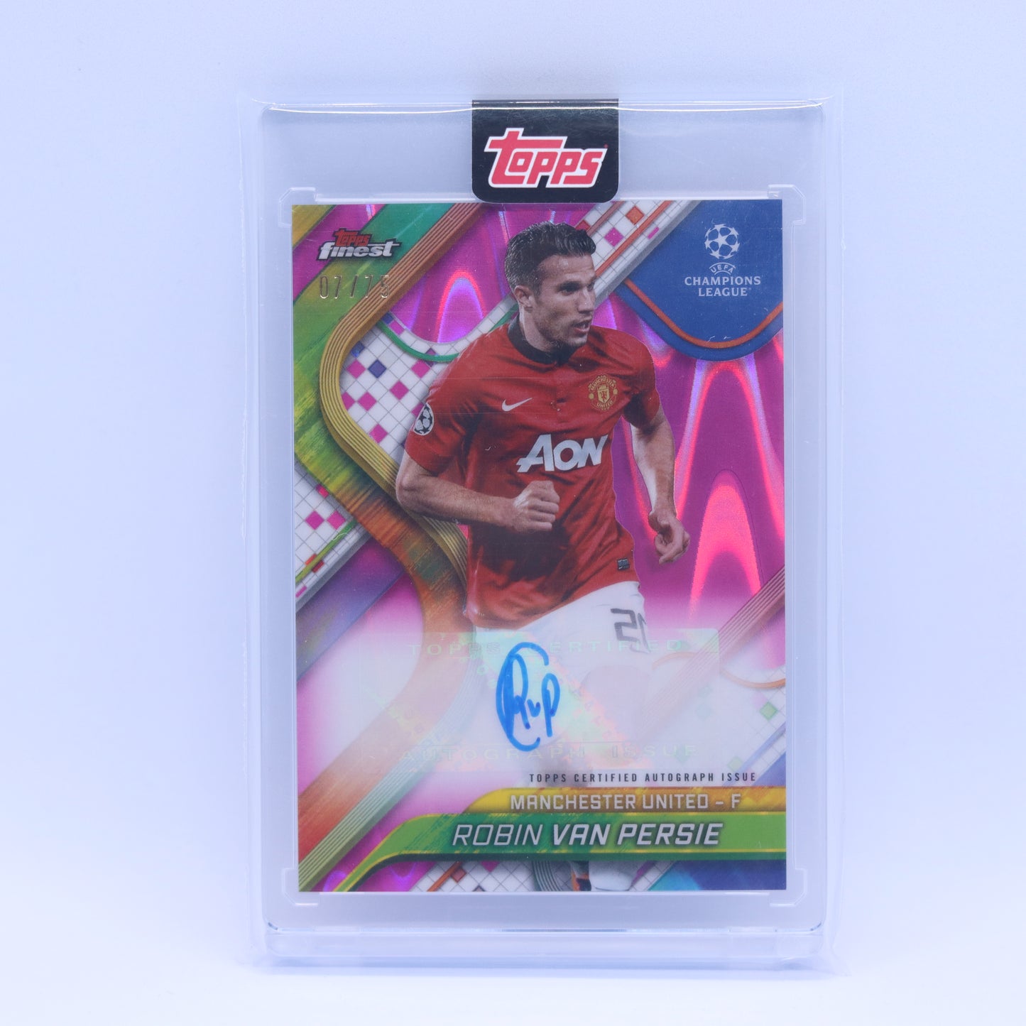Robin Van Persie (07/75) Topps Finest UEFA Champions League 2025 Auto