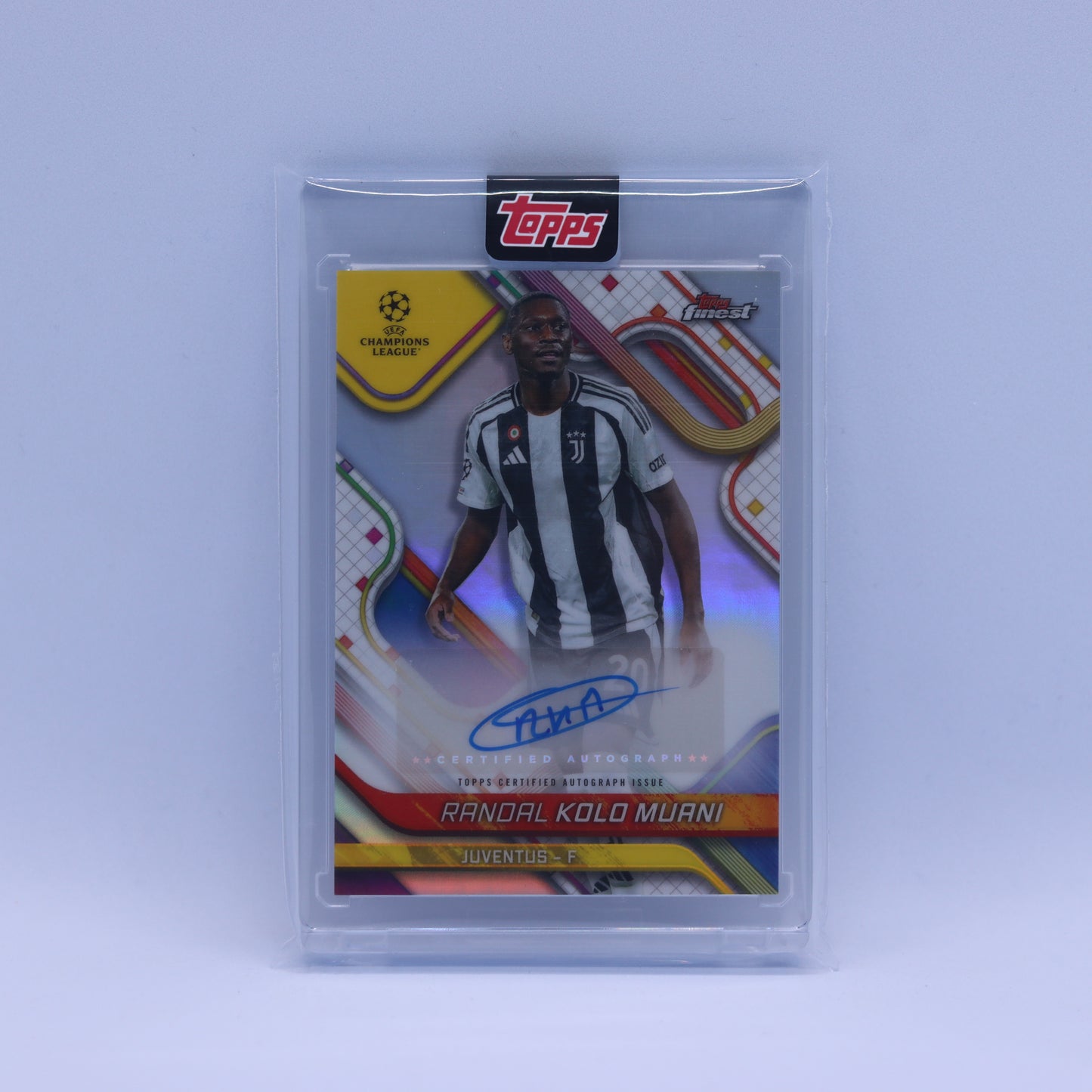 Randal Kolo Muani Topps Finest UCL 2025 Auto