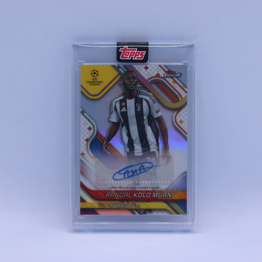 Randal Kolo Muani Topps Finest UCL 2025 Auto