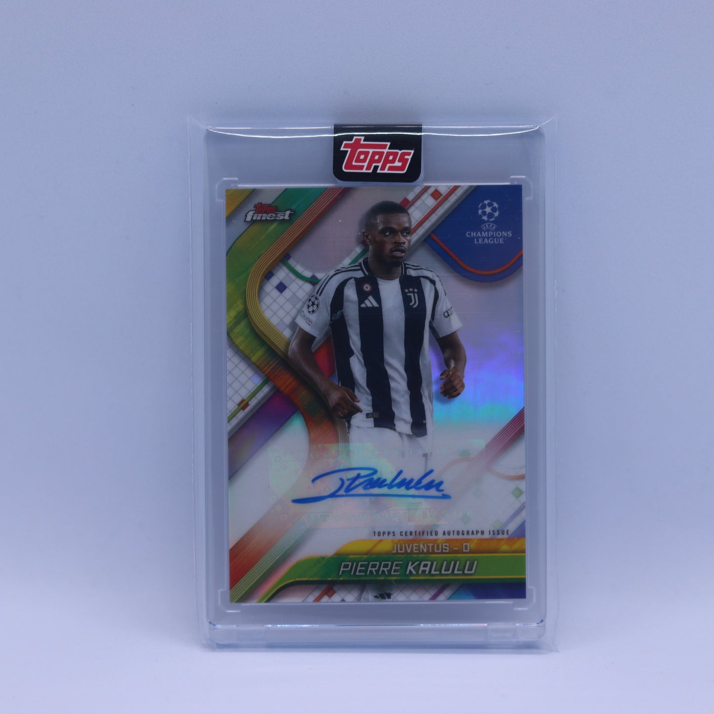 Pierre Kalulu Topps Finest UCL 2025 Auto