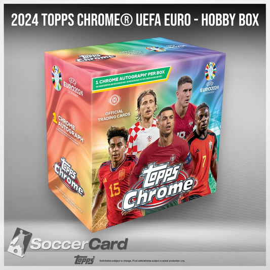 2024 Topps Chrome® UEFA EURO – صندوق الهوايات 