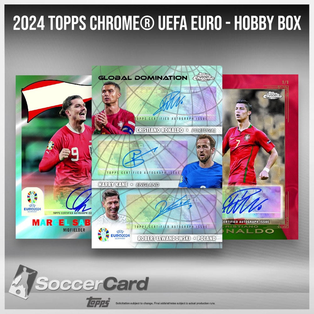 2024 Topps Chrome® UEFA EURO – صندوق الهوايات 